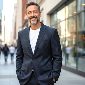 Brooks Brothers Black Pinstripe Blazer Brooksease Size 42R Wool Jacket Coat